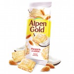 Отзывы людей о Белый шоколад Alpen Gold с миндалём и кокосовой стружкой, 90г